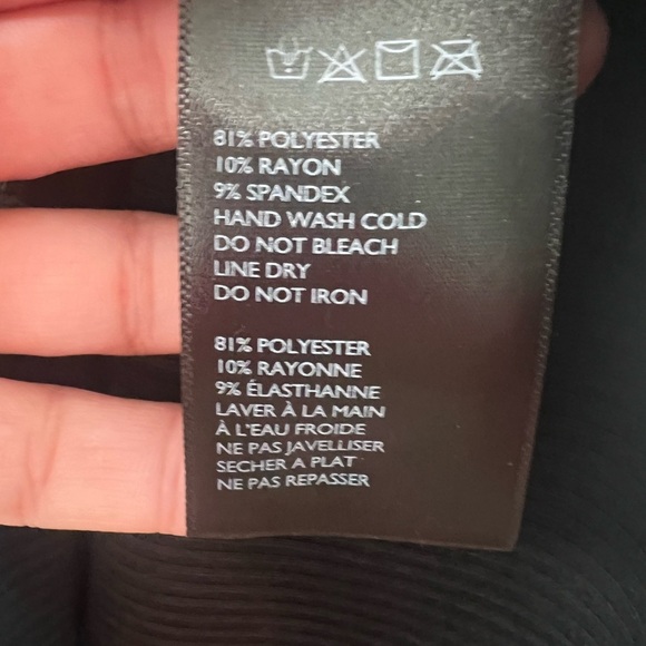 Urban Outfitters|Black Bodycon Ribbed Mini Dress w Collar & Side Cut-Out Detail• - Picture 7 of 9